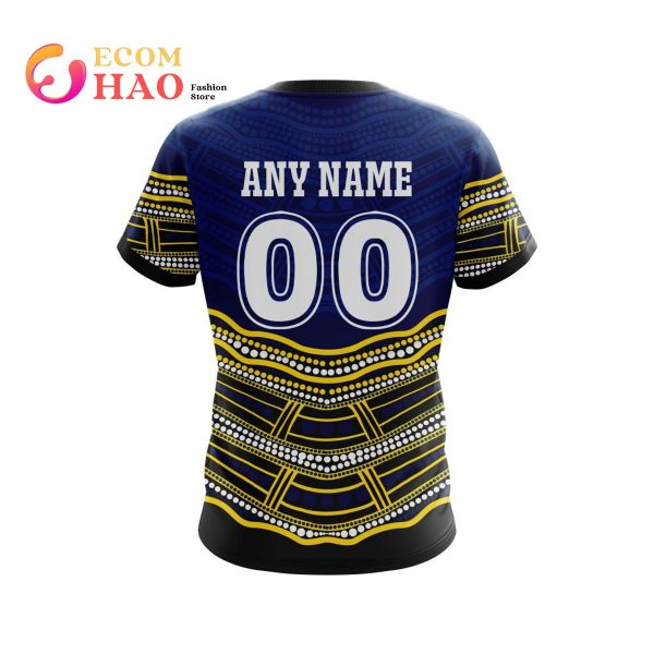 NRL North Queensland Cowboys Specialized Indigenous Concept With Team Mascot 3D Hoodie