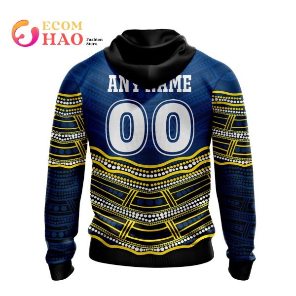 NRL North Queensland Cowboys Specialized Indigenous Concept With Team Mascot 3D Hoodie