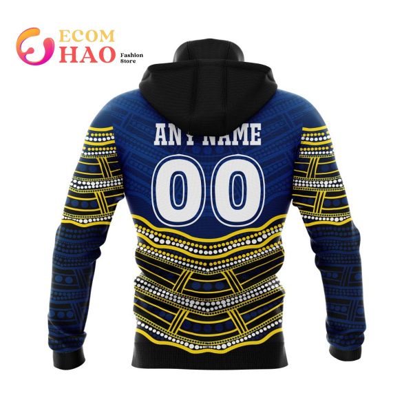 NRL North Queensland Cowboys Specialized Indigenous Concept With Team Mascot 3D Hoodie