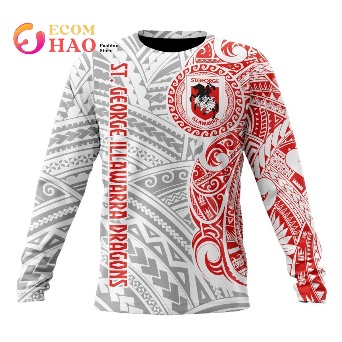 NRL St. George Illawarra Dragons Specialized Design Wih Classic Style 3D Hoodie