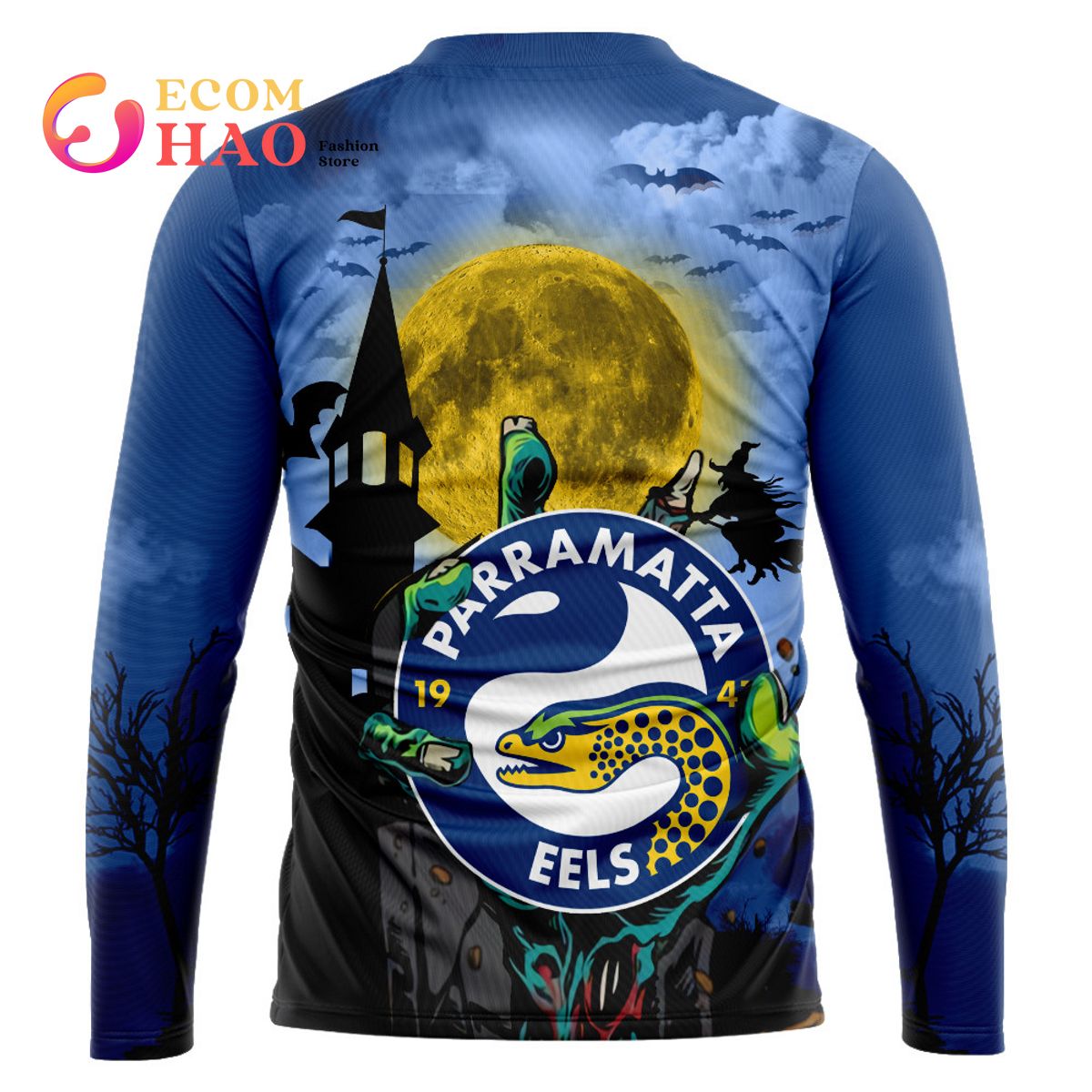 Parramatta Eels Halloween Is Coming 3D Hoodie