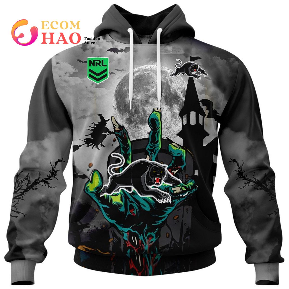 Penrith Panthers Halloween Is Coming 3D Hoodie