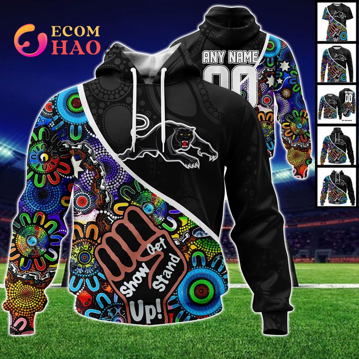 Penrith Panthers Personalized Indigenous Naidoc 3D Hoodie