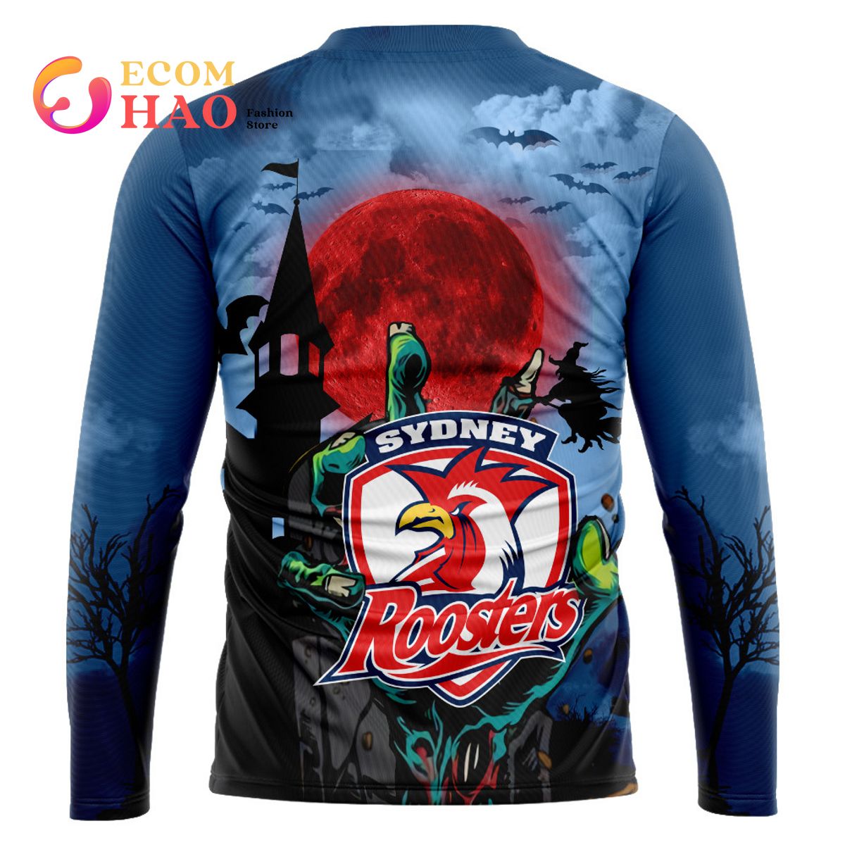 Sydney Roosters Halloween Is Coming 3D Hoodie