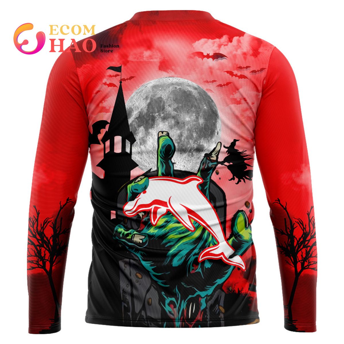 The Dolphins Halloween Is Coming 3D Hoodie