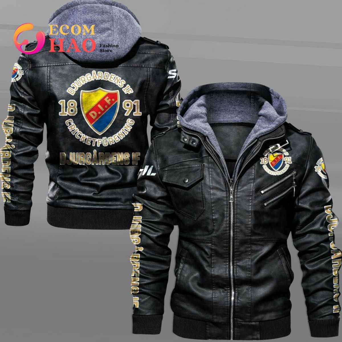 SHL Djurgardens IF Leather Jacket