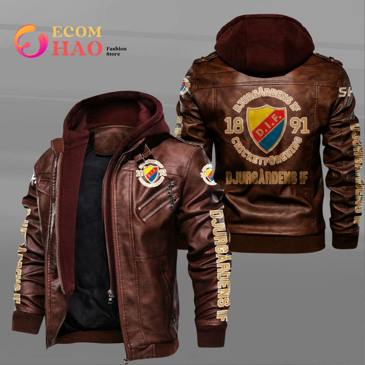 SHL Djurgardens IF Leather Jacket