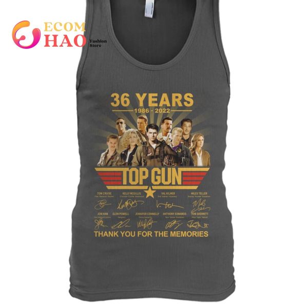 36 Years 1986-2022 Top Gun Thank You For The Memories T-Shirt
