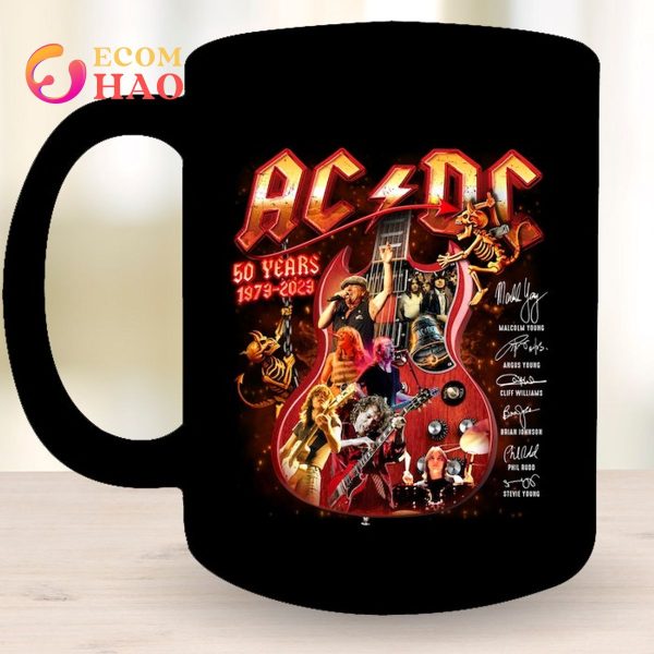 AC DC 50 Years 1973-2023 Signature T-Shirt