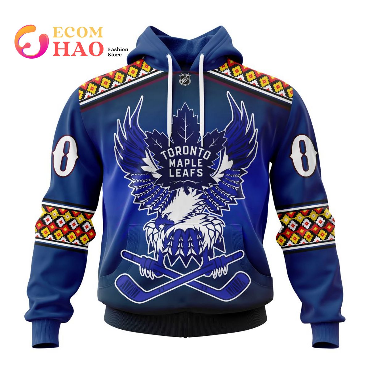 NHL Toronto Maple Leafs Celebrate Indigenous Culture With Specialized WASAC Night 3D Hoodie