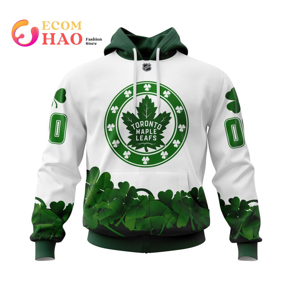 NHL Toronto Maple Leafs Happy St.Patrick Days Jersey 3D Hoodie