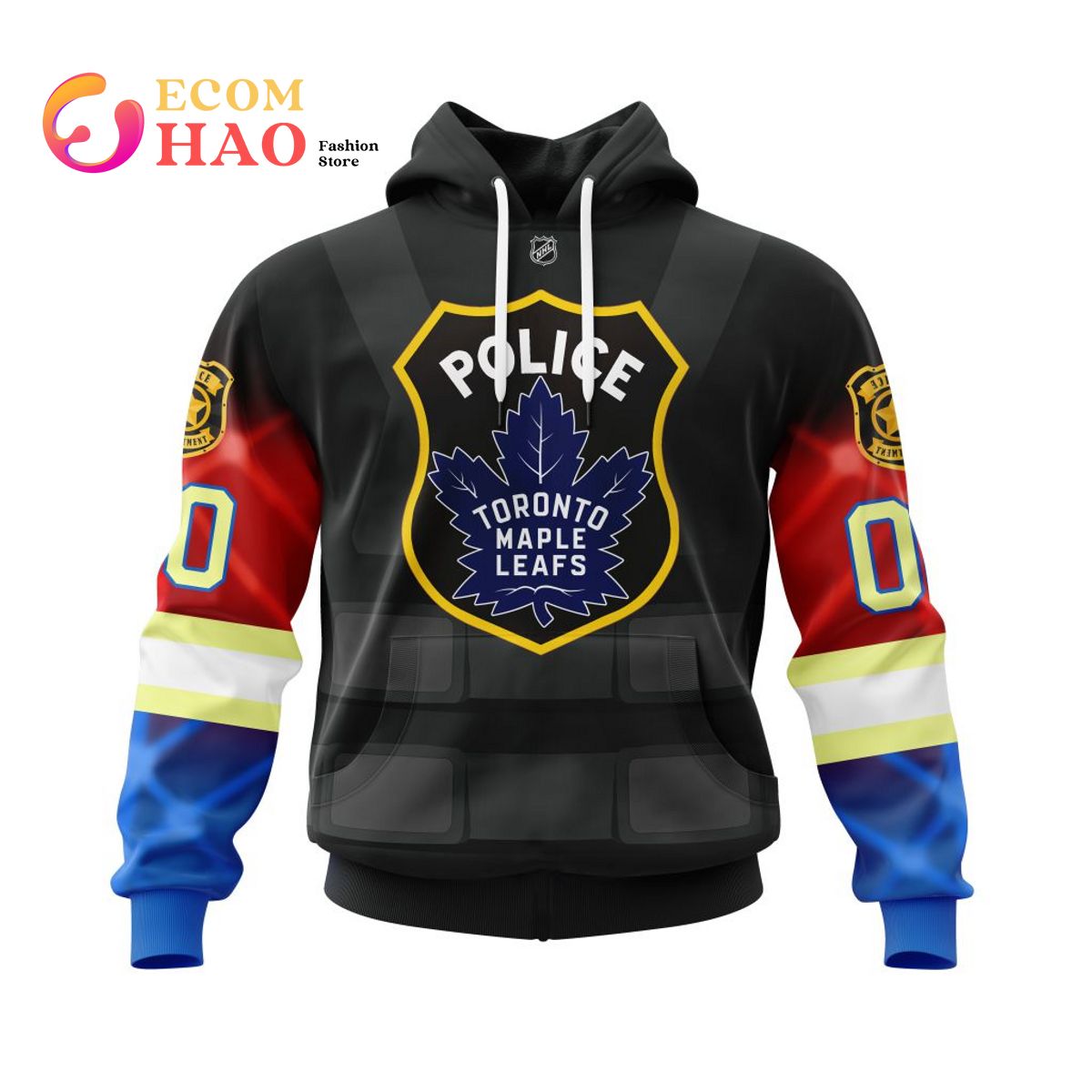 NHL Toronto Maple Leafs Honor Police Officers Personalized 3D Hoodie