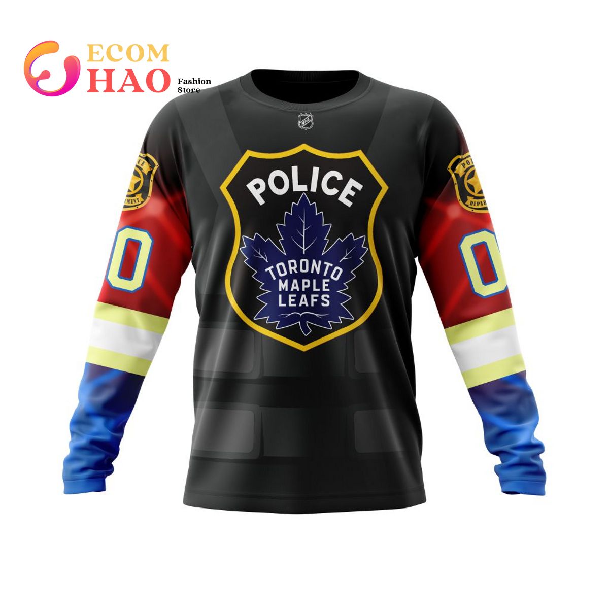 NHL Toronto Maple Leafs Honor Police Officers Personalized 3D Hoodie