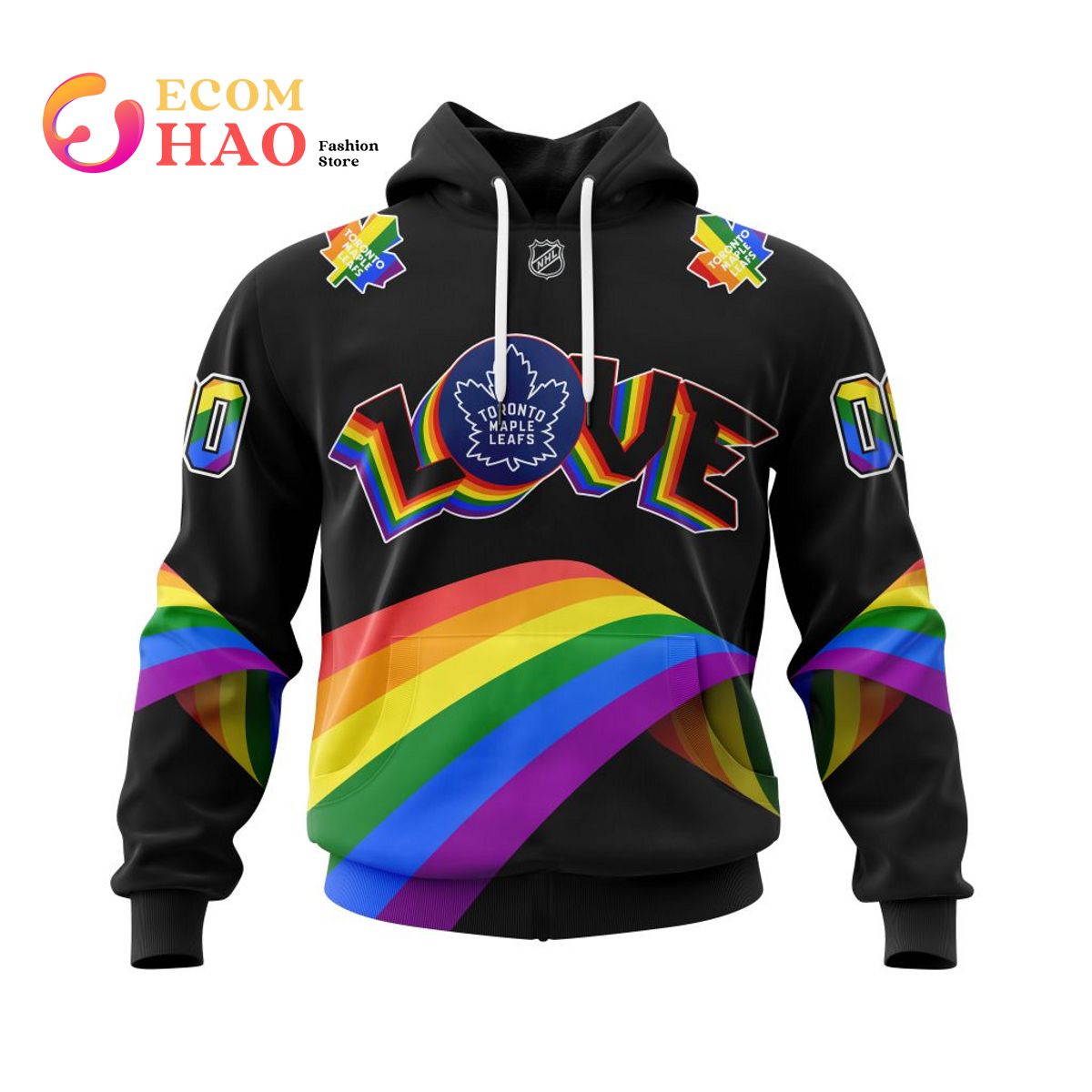 NHL Toronto Maple Leafs LGBT Pride 3D Hoodie