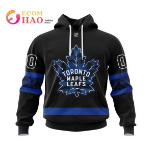NHL Toronto Maple Leafs Premier Reversible Black Collaboration with Justin Bieber 3D Hoodie