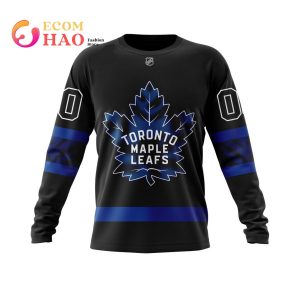 NHL Toronto Maple Leafs Premier Reversible Black Collaboration with Justin Bieber 3D Hoodie