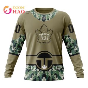 NHL Toronto Maple Leafs Specialized Camo Color And City State’s Flag 3D Hoodie