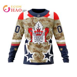 NHL Toronto Maple Leafs Specialized Camo Color And Our Beloved Canadien Flag 3D Hoodie