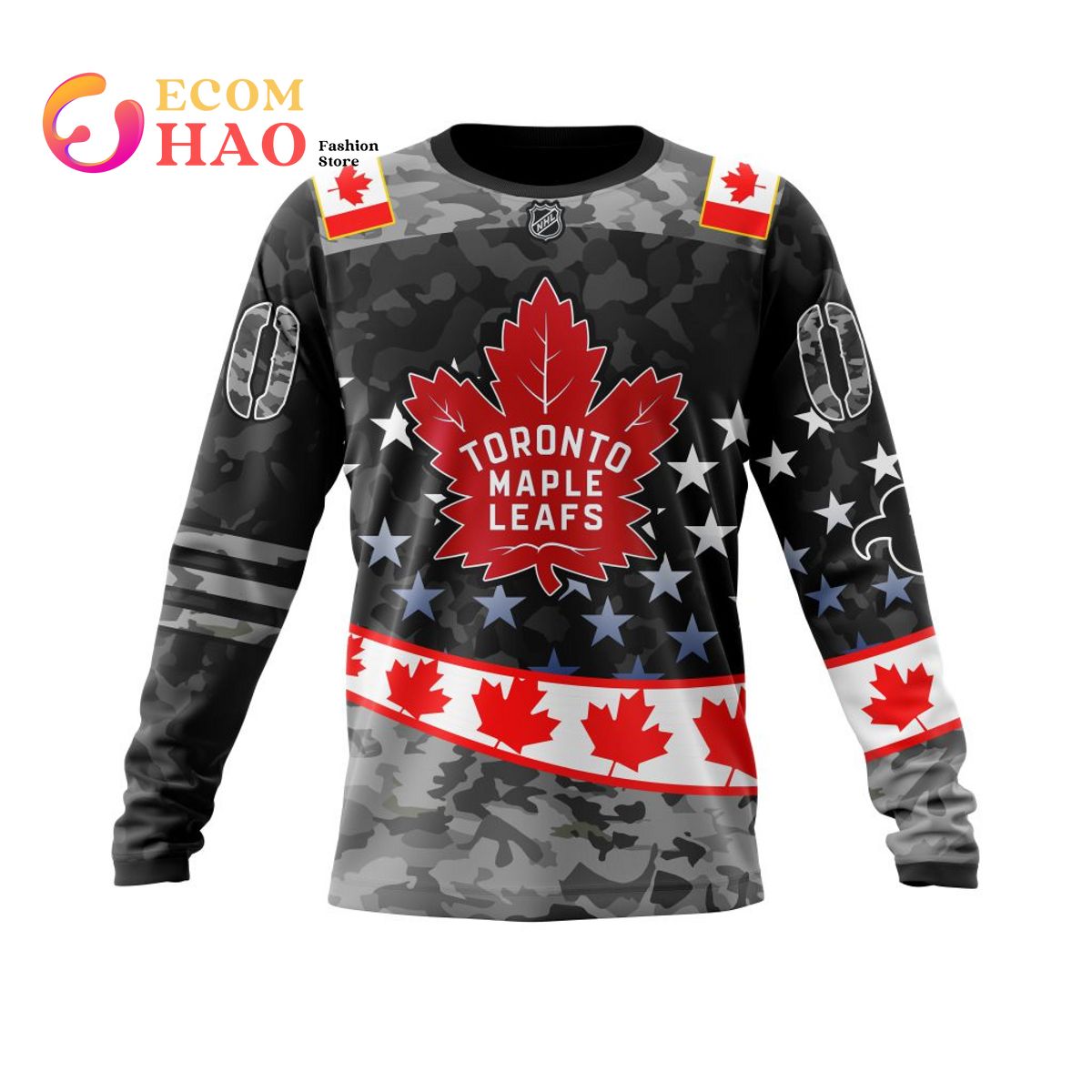 NHL Toronto Maple Leafs Specialized Color And Our Beloved Canadien Flag Color 3D Hoodie