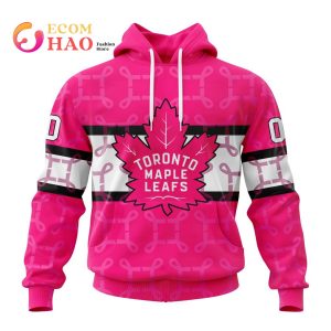 NHL Toronto Maple Leafs Specialized Design I Pink I Can! IN OCTOBER WE WEAR PINK BREAST CANCER 3D Hoodie