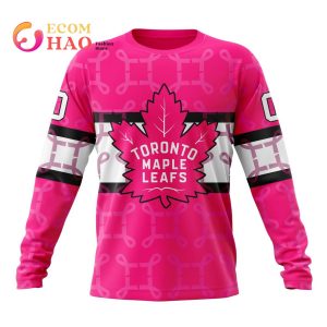 NHL Toronto Maple Leafs Specialized Design I Pink I Can! IN OCTOBER WE WEAR PINK BREAST CANCER 3D Hoodie