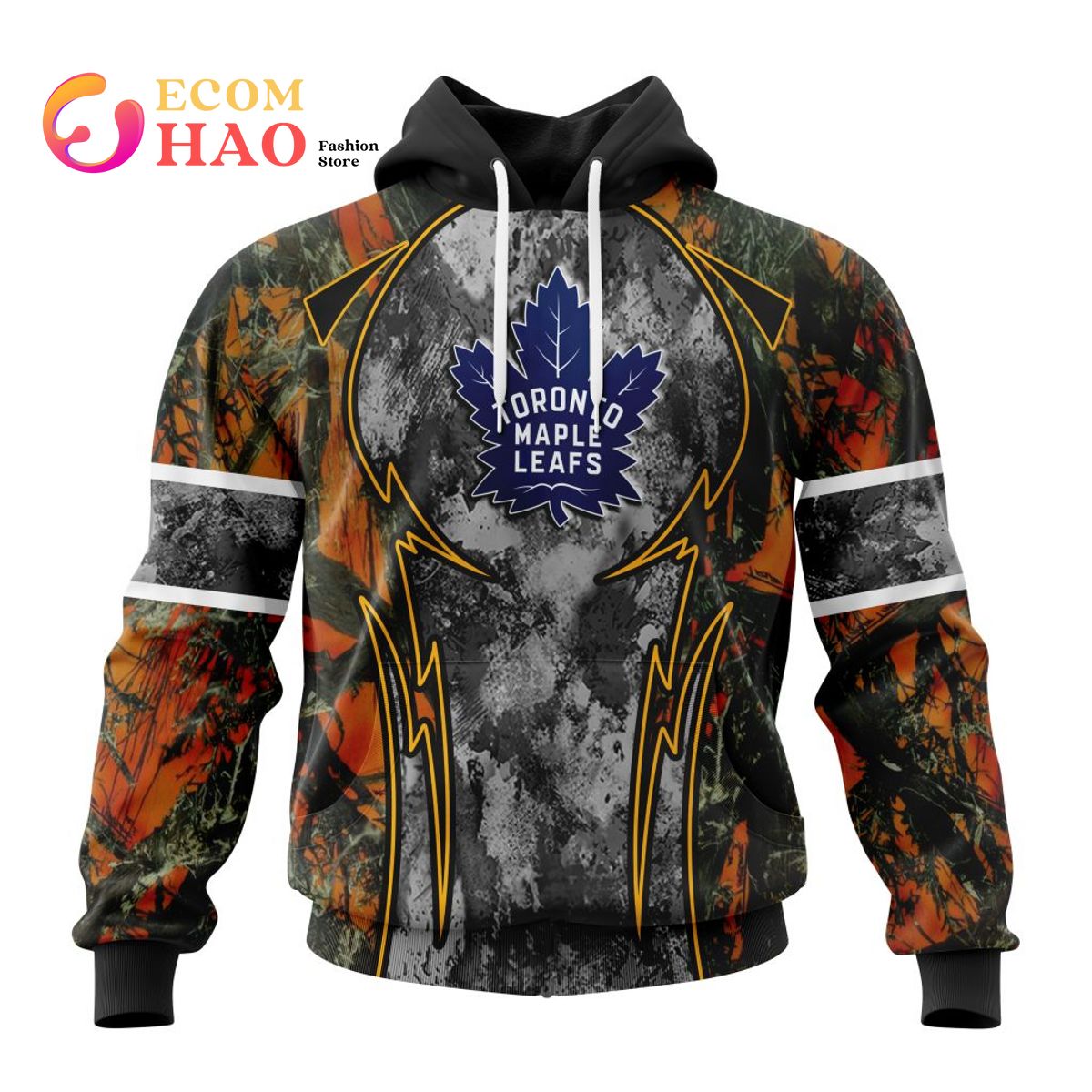 NHL Toronto Maple Leafs Specialized Design Wih Camo Concepts For Hungting In Forest 3D Hoodie