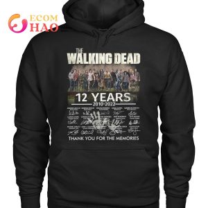 The Walking Dead 12 Years 2010-2022 Thank You For The Memories T-Shirt