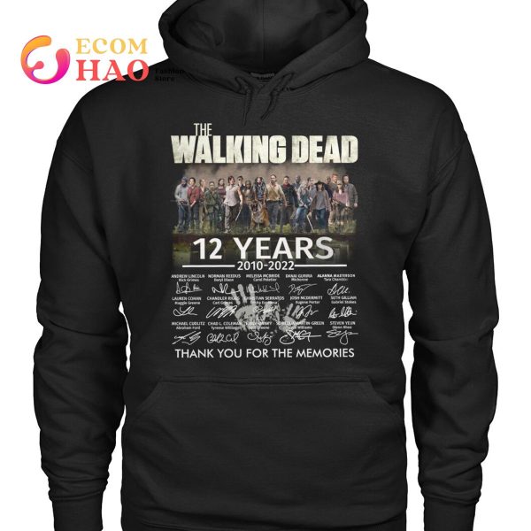 The Walking Dead 12 Years 2010-2022 Thank You For The Memories T-Shirt