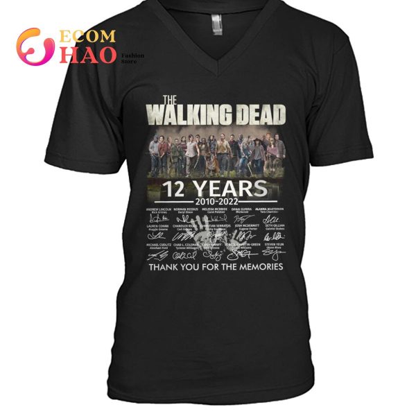 The Walking Dead 12 Years 2010-2022 Thank You For The Memories T-Shirt