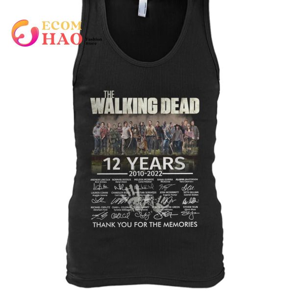 The Walking Dead 12 Years 2010-2022 Thank You For The Memories T-Shirt