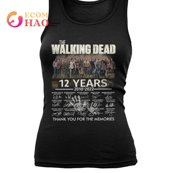 The Walking Dead 12 Years 2010-2022 Thank You For The Memories T-Shirt