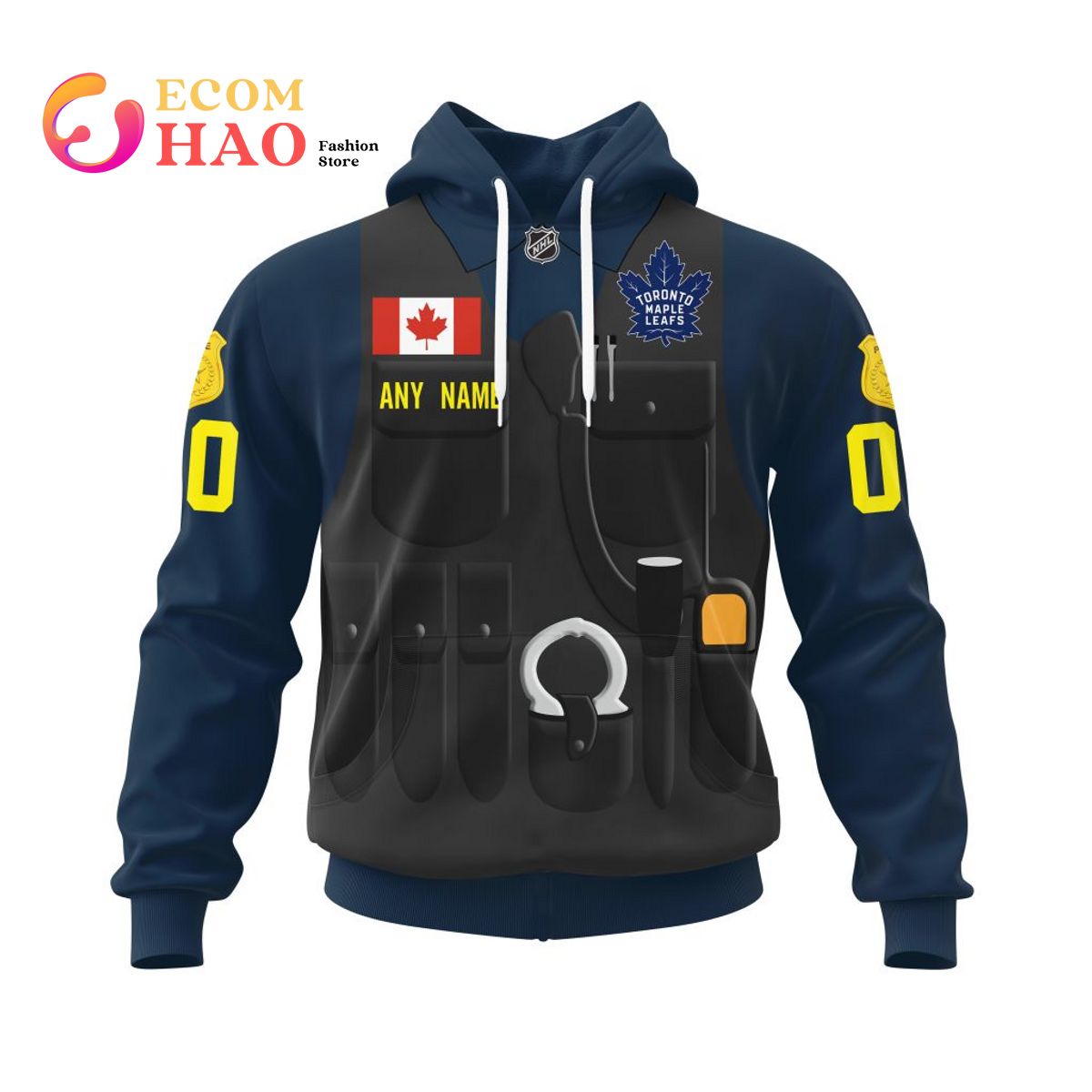 NHL Toronto Maple Leafs Specialized Honoring The Sacrifices Of Law Enforcement 3D Hoodie