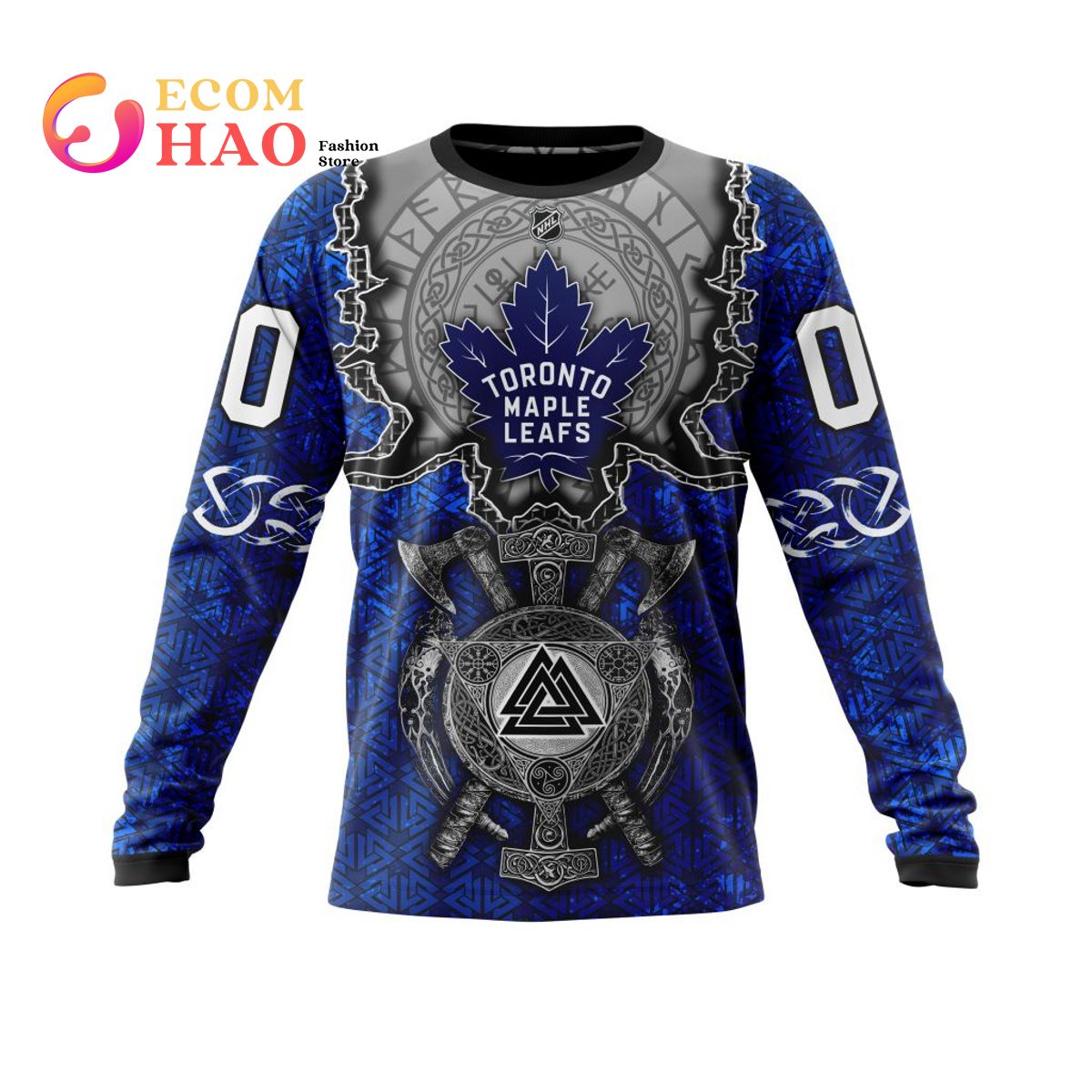 NHL Toronto Maple Leafs Specialized Viking Norse Mythology 3D Hoodie