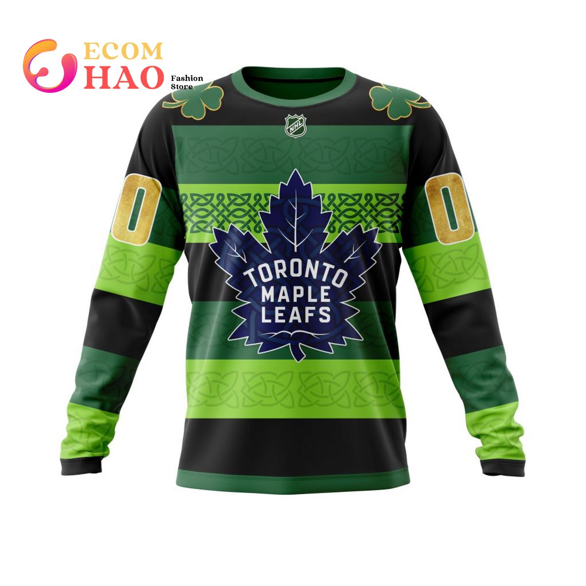 NHL Toronto Maple Leafs St.Patrick Days Concepts 3D Hoodie