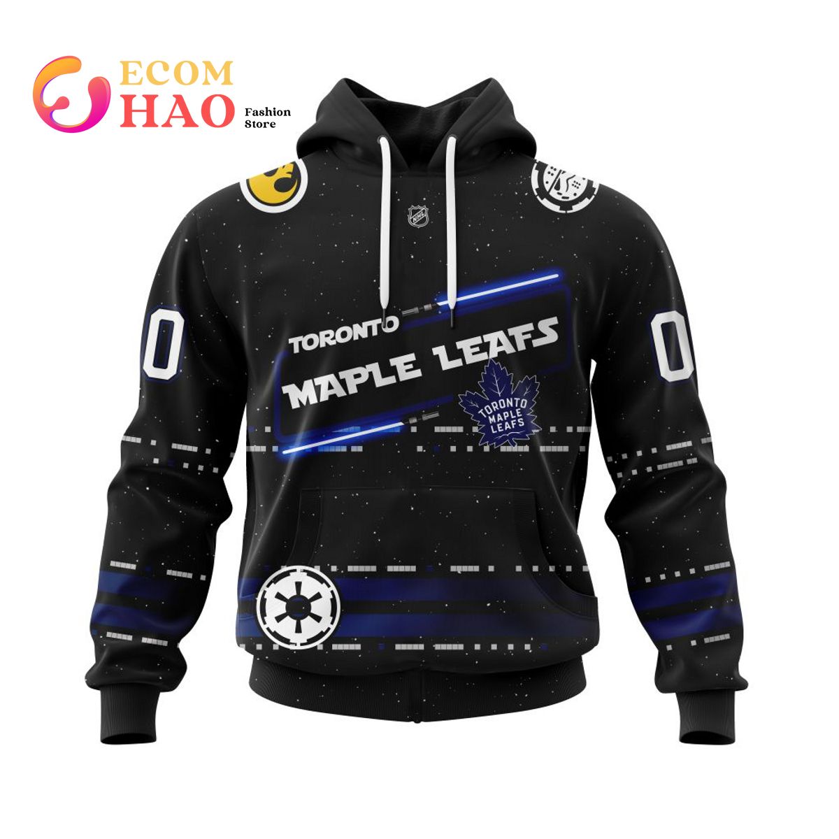 NHL Toronto Maple Leafs Star Wars May The 4th Be With You 3D Hoodie