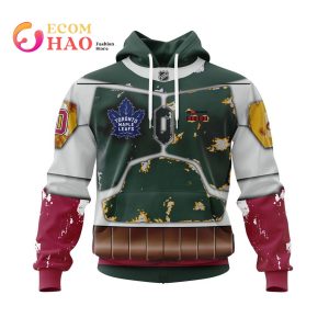 NHL Toronto Maple Leafs X Boba Fett’s Armor Specialized Design For Star Wars Fourth Of July 3D Hoodie