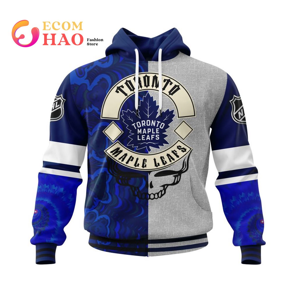 NHL Toronto Maple Leafs X Grateful Dead Specialized Design 3D Hoodie