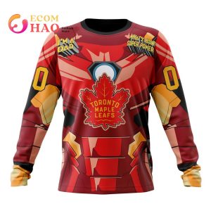 NHL Toronto Maple Leafs X Iron Man Specialized Design For Father Day 3D Hoodie