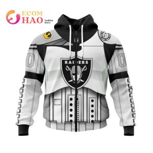 Las Vegas Raiders Specialized Star Wars May The 4th Be With You 3D Hoodie