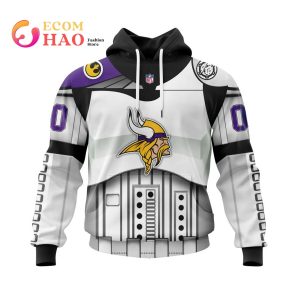 Minnesota Vikings Specialized Star Wars May The 4th Be With You 3D Hoodie