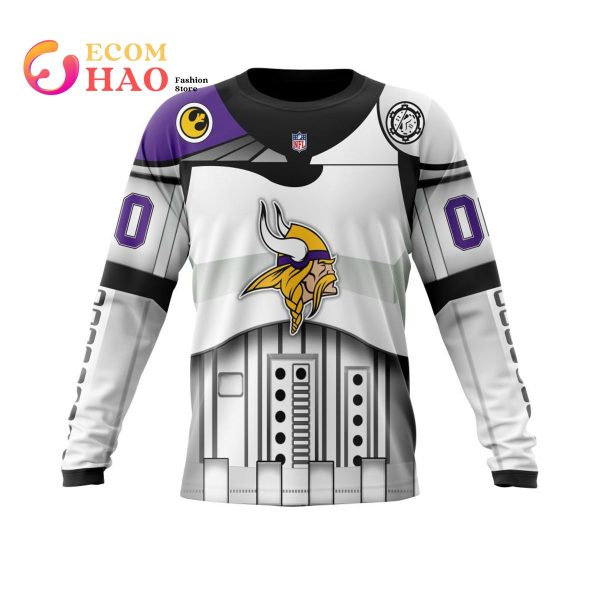 Minnesota Vikings Specialized Star Wars May The 4th Be With You 3D Hoodie