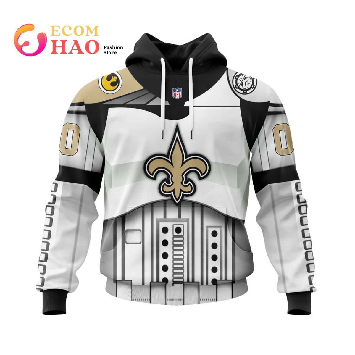 New Orleans Saints Specialized Star Wars May The 4th Be With You 3D Hoodie