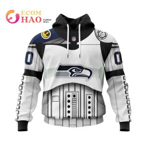 Seattle Seahawks Specialized Star Wars May The 4th Be With You 3D Hoodie