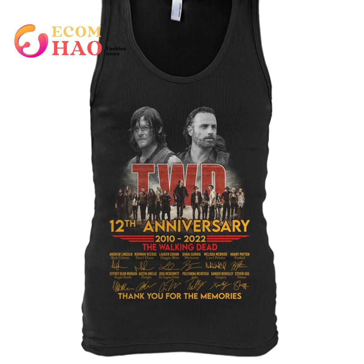 TWD 12th Anniversary 2010-2022 The Walking Dead Thank You For The Memories T-Shirt