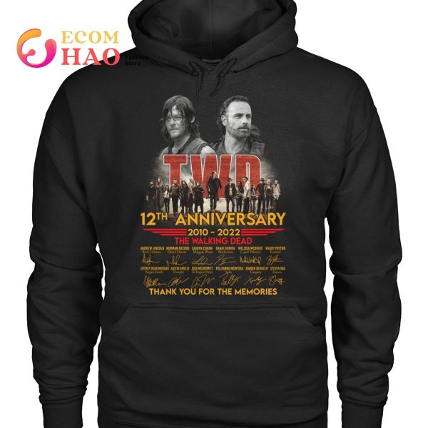TWD 12th Anniversary 2010-2022 The Walking Dead Thank You For The Memories T-Shirt