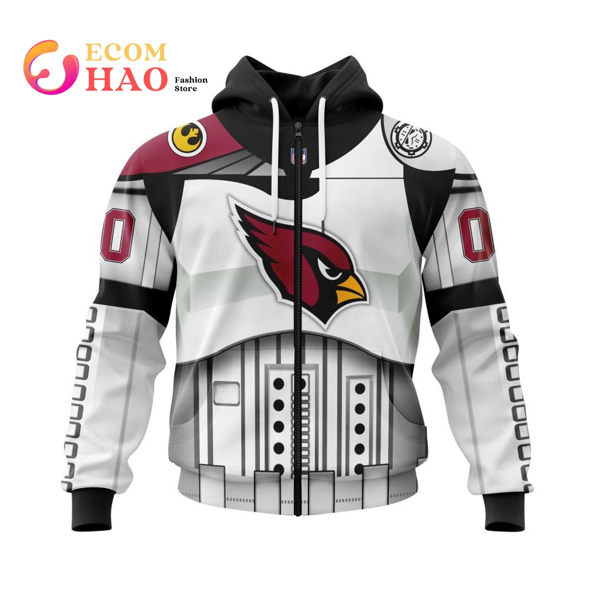 Arizona Cardinals Specialized Star Wars May The 4th Be With You 3D Hoodie