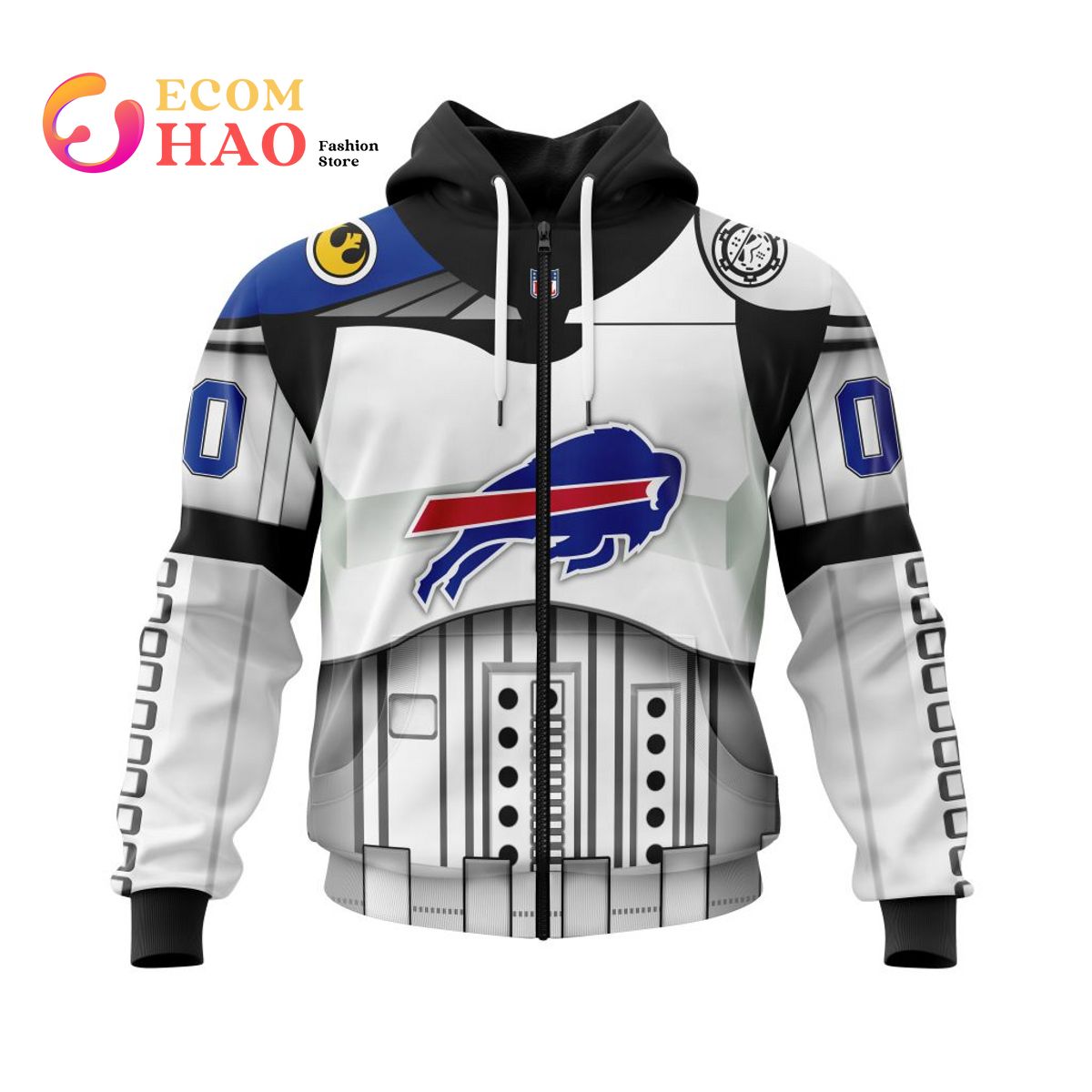 Buffalo Bills Specialized Star Wars May The 4th Be With You 3D Hoodie