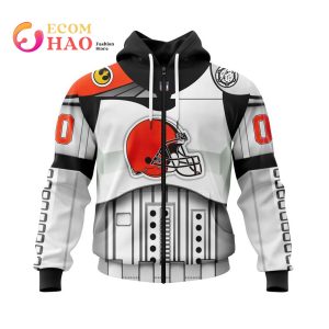 Cleveland Browns Specialized Star Wars May The 4th Be With You 3D Hoodie