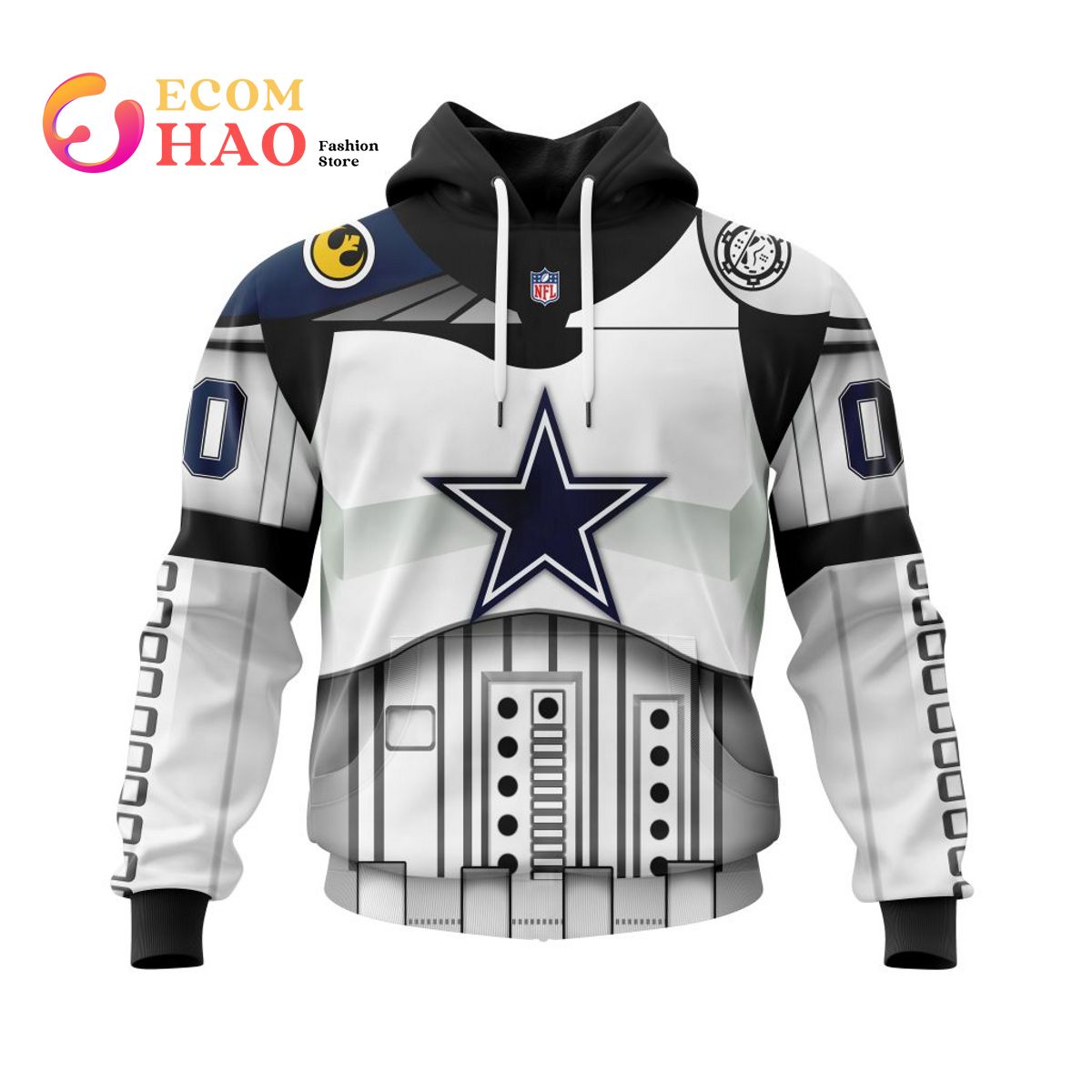 Dallas Cowboysls Specialized Star Wars May The 4th Be With You 3D Hoodie