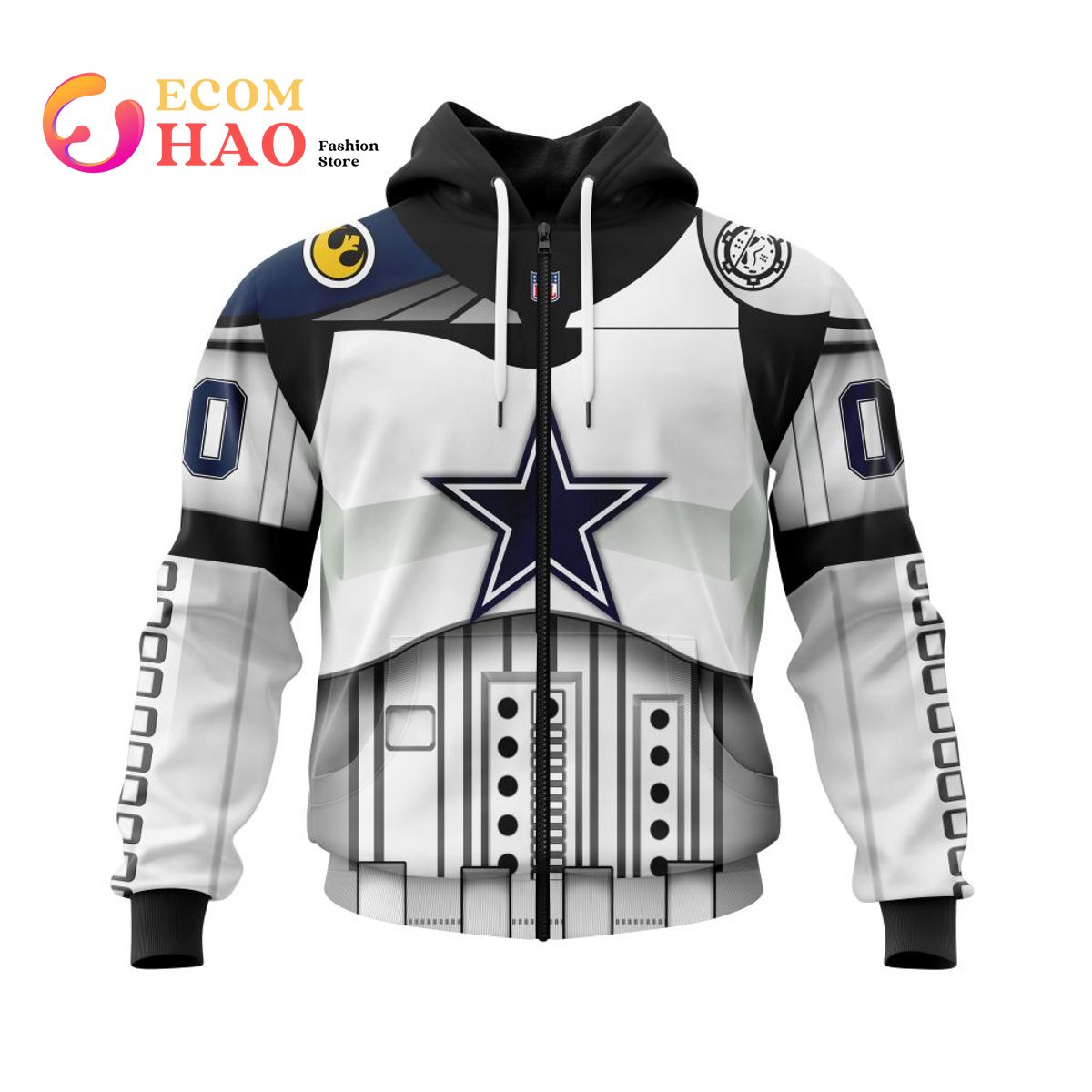 Dallas Cowboysls Specialized Star Wars May The 4th Be With You 3D Hoodie